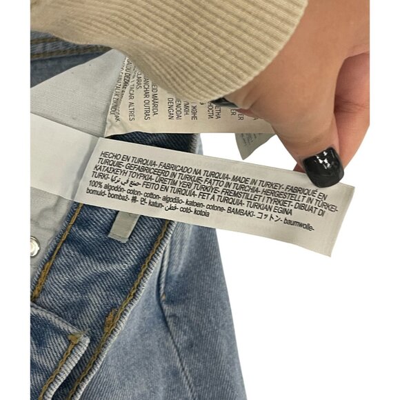 Massimo Dutti Womens Jeans EU 38 US 6 Straight Leg Blue High rise 5051/852 NWT - Picture 11 of 16